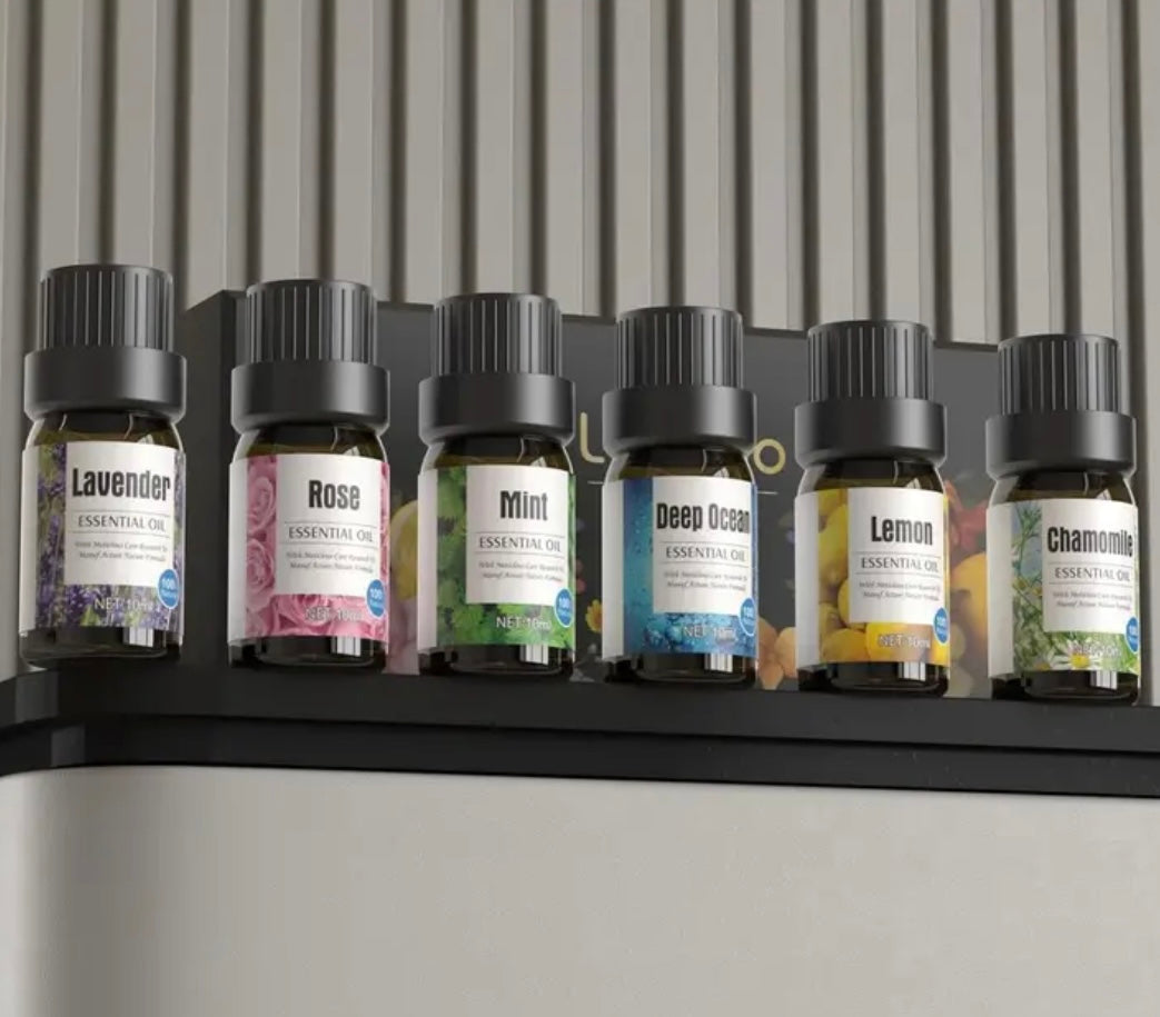 Essential Oil Set – Lavender, Lemon, Mint, Chamomile, Deep Sea & Rose Oils for Diffusers and Humidifiers, Aromatherapy Collection
