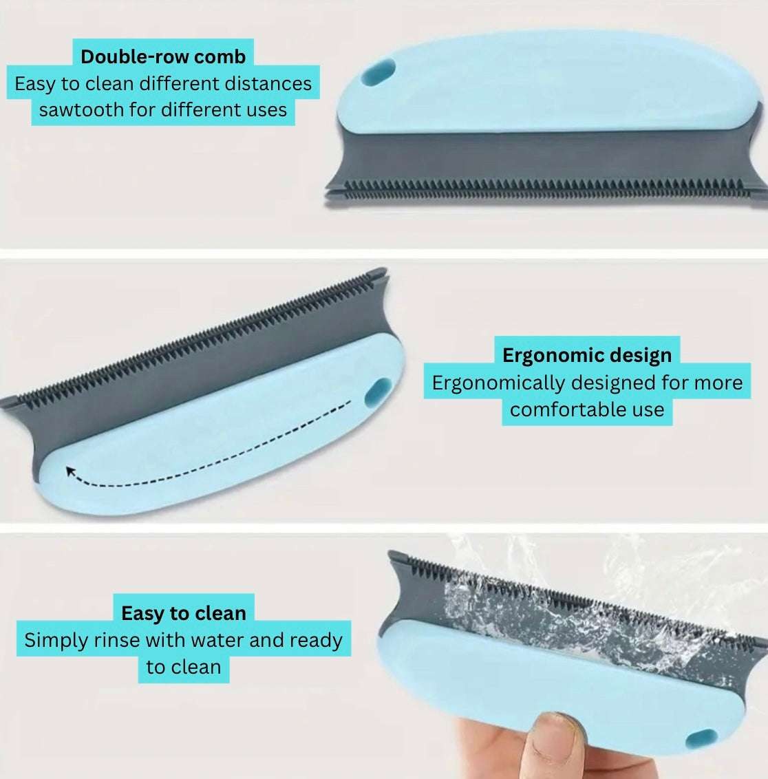 5pcs Pet Hair Remover Set – Reusable Lint & Hair Removal Tool for Dogs & Cats