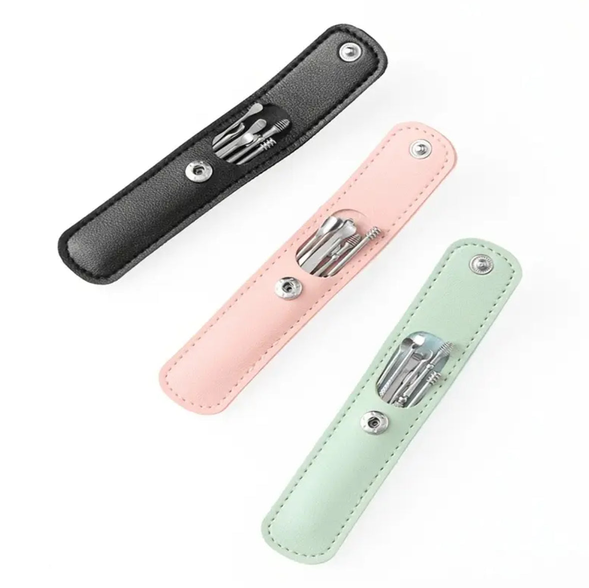 6pcs Spiral Spring Ear Cleaning Kit – Safe & Portable Manual Ear Wax Remover Set