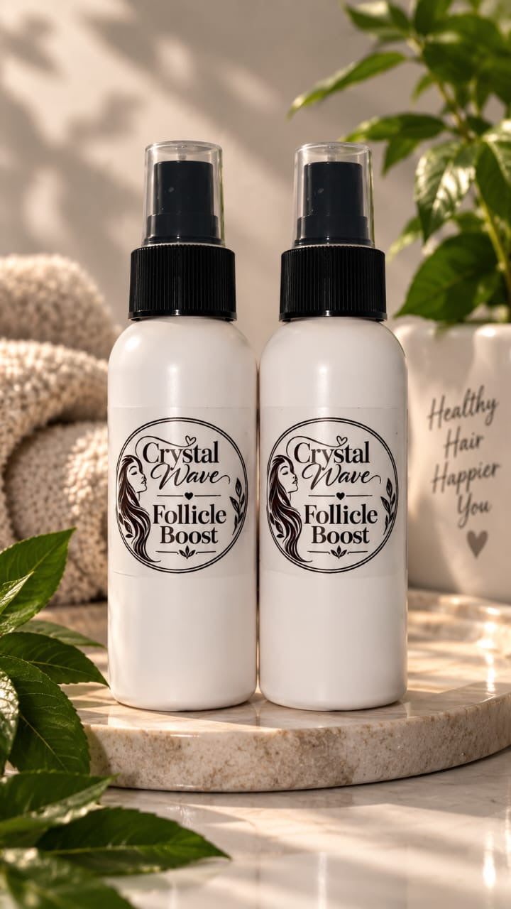 Crystal Wave Follicle Boost – Hair & Scalp Nourishing Growth Spray | 100ml
