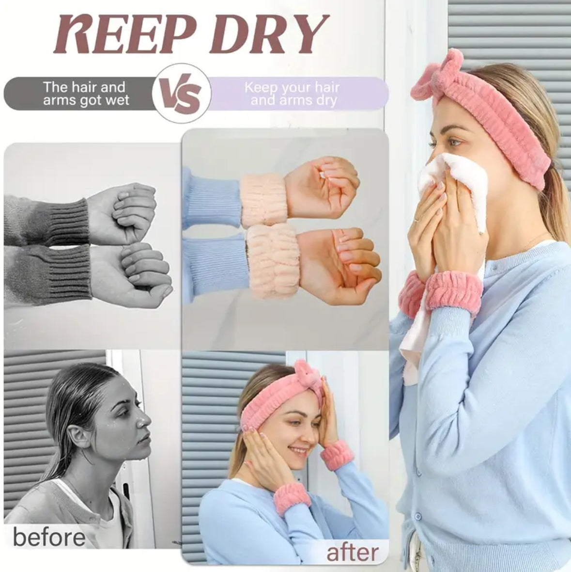 19pcs Makeup Sponge & Headband Set – Multi-Functional Beauty Tools for Foundation, Concealer, and Powder