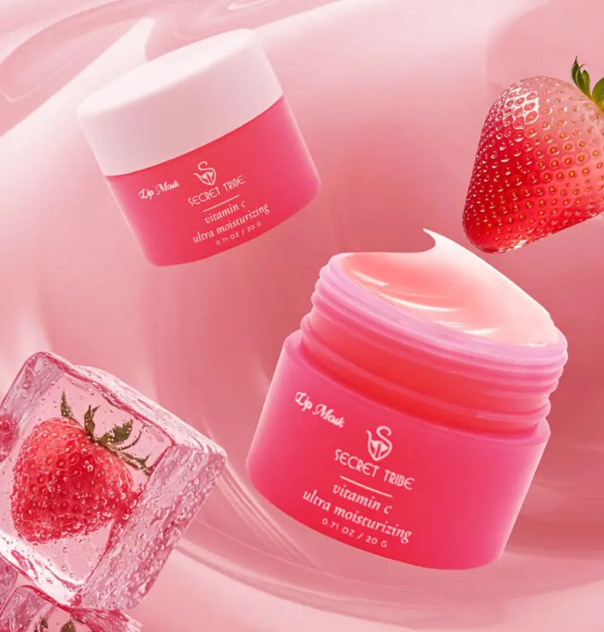 Secret Tribe 3-Piece Lip Care Set – Balm, Scrub & Brush for Moisturized, Smooth Lips