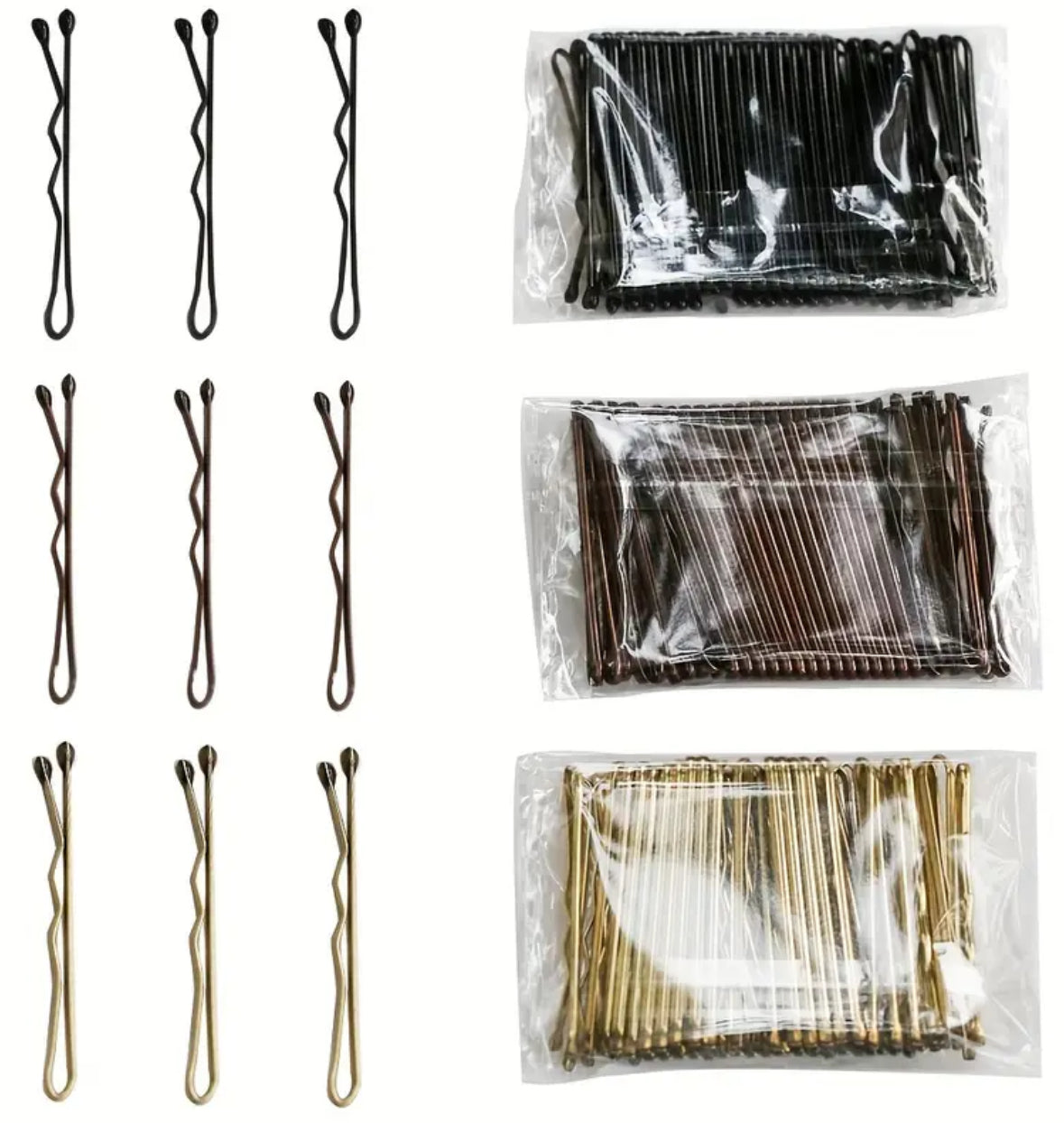 50pcs Mini Hair Clips 3.5cm – Small Hair Styling Clips for Everyday Use