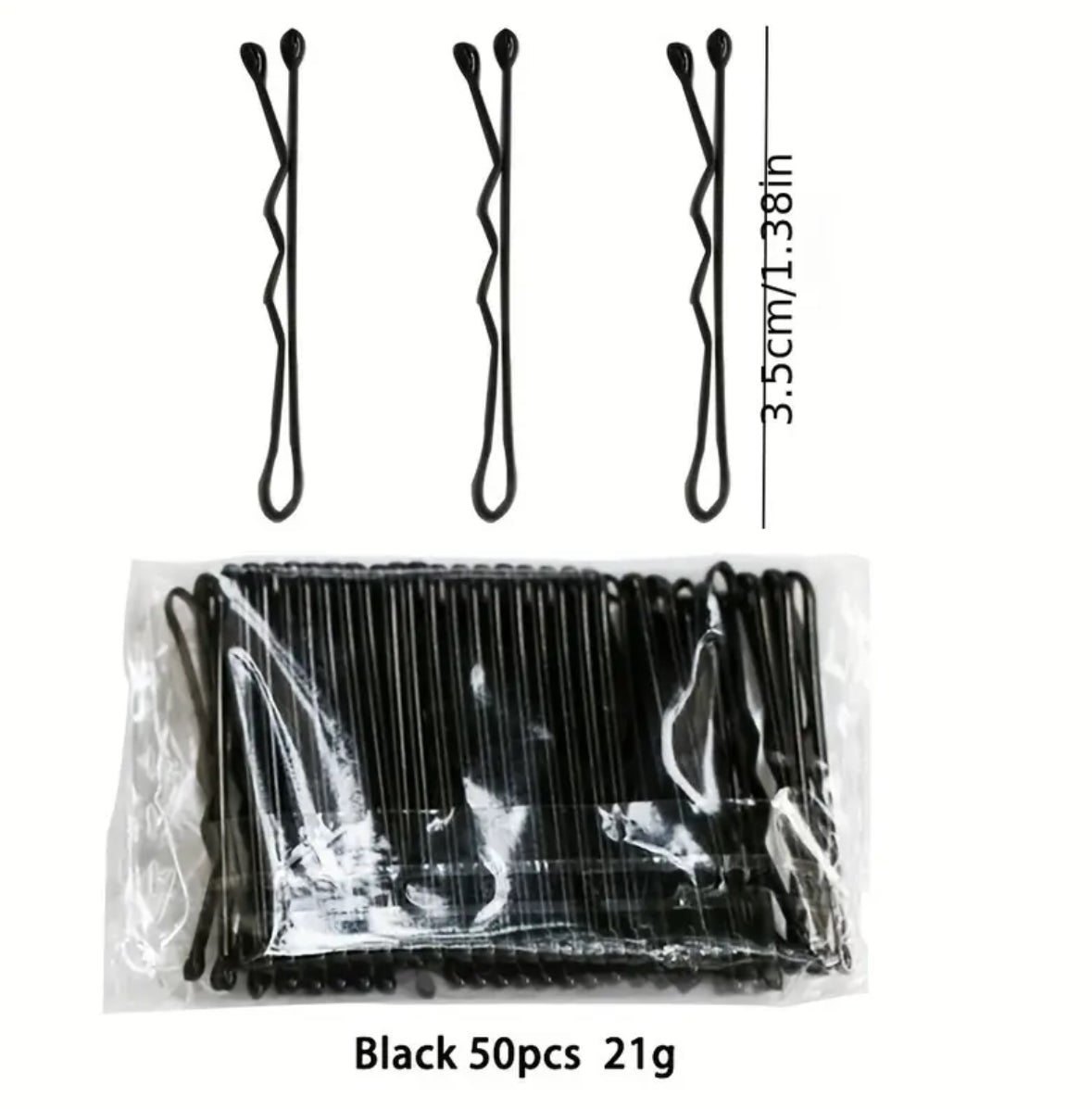 50pcs Mini Hair Clips 3.5cm – Small Hair Styling Clips for Everyday Use