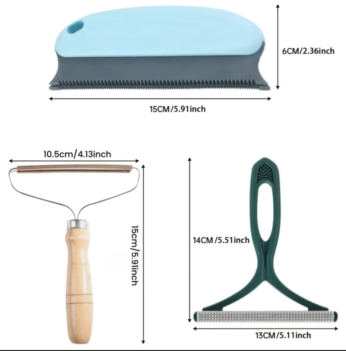 5pcs Pet Hair Remover Set – Reusable Lint & Hair Removal Tool for Dogs & Cats