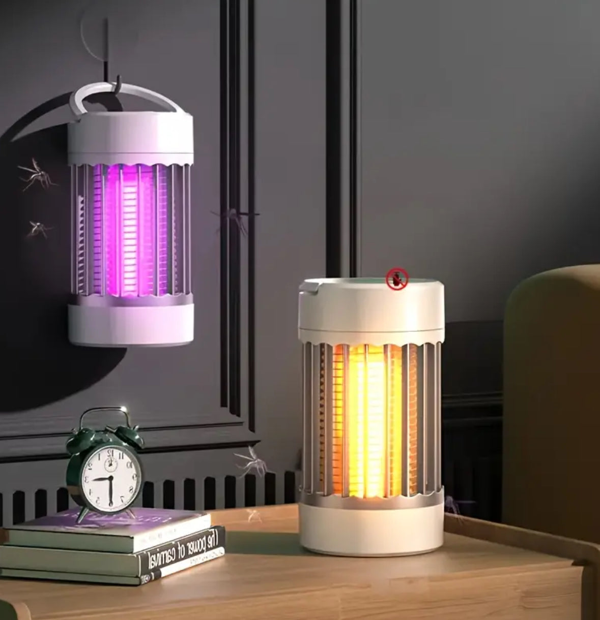 USB-Powered Mosquito Killer Lamp – Silent Violet Light Trap, Radiation-Free, Easy-Clean, Modern Design for Home, Camping & Indoor Use