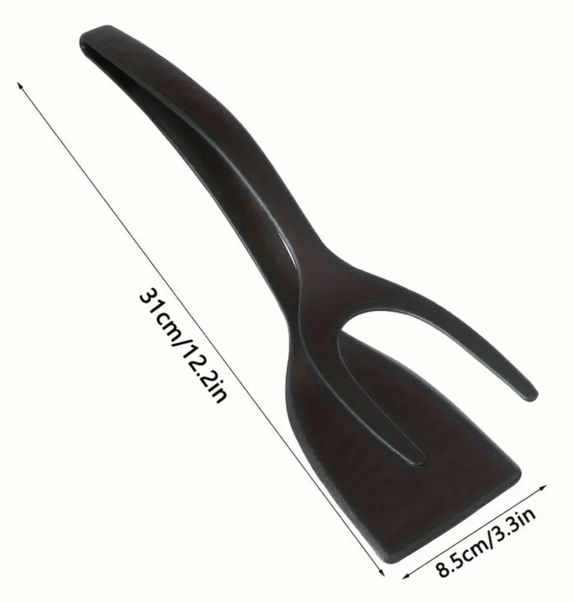 Non-Stick Spatula Tongs – 1pc Egg Flipper, Pancake & Omelet Turner, Kitchen Cooking Tool