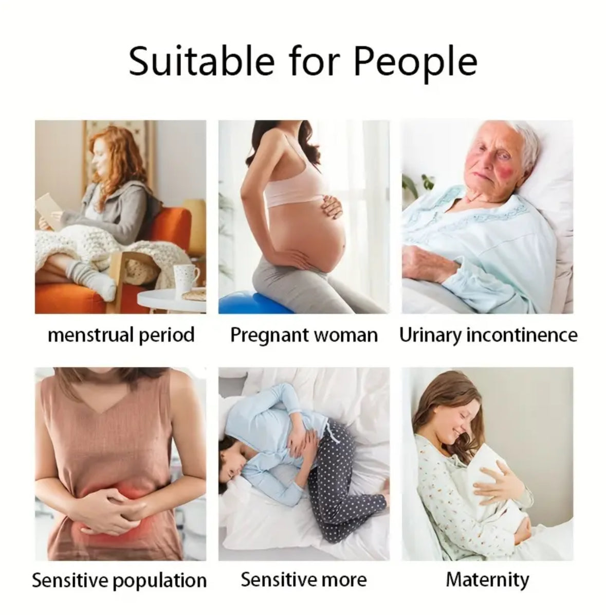 2-Pack Breathable Mesh Sanitary Pads – Washable Cloth Panty Liners for Heavy Flow, Overnight Protection