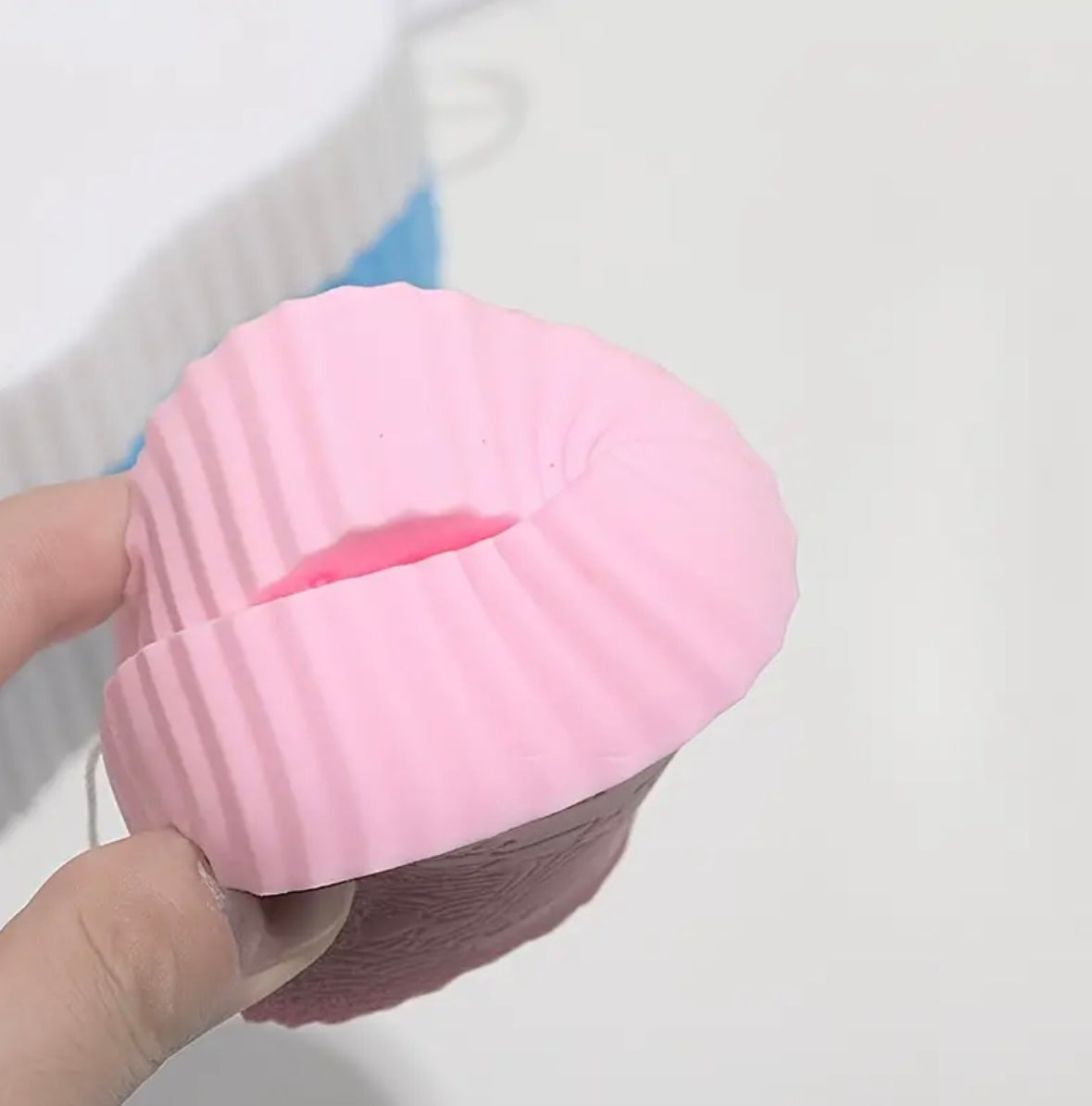 1pc Gentle Exfoliating Bath Sponge – Soft Scrubber for Body, Face & Feet, Alcohol & Fragrance-Free