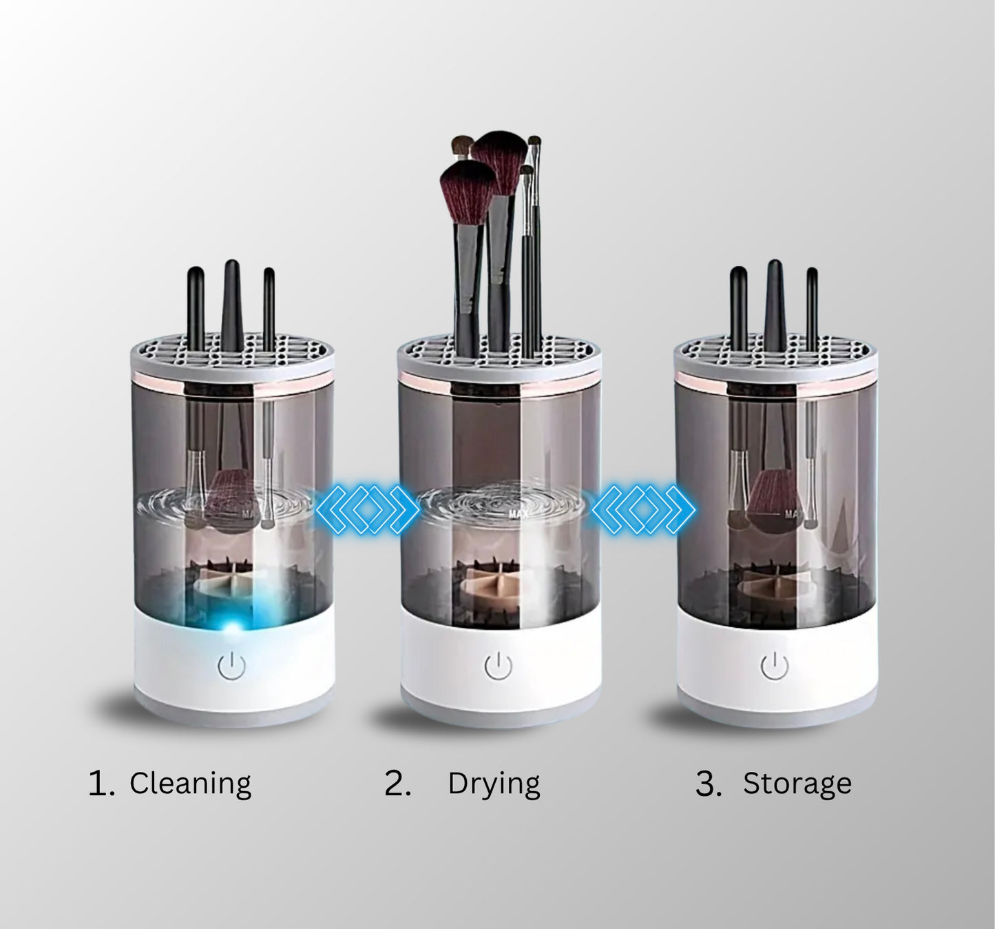 Portable Electric Makeup Brush Cleaner – Automatic USB Spinner for Quick Drying & Easy Cleaning