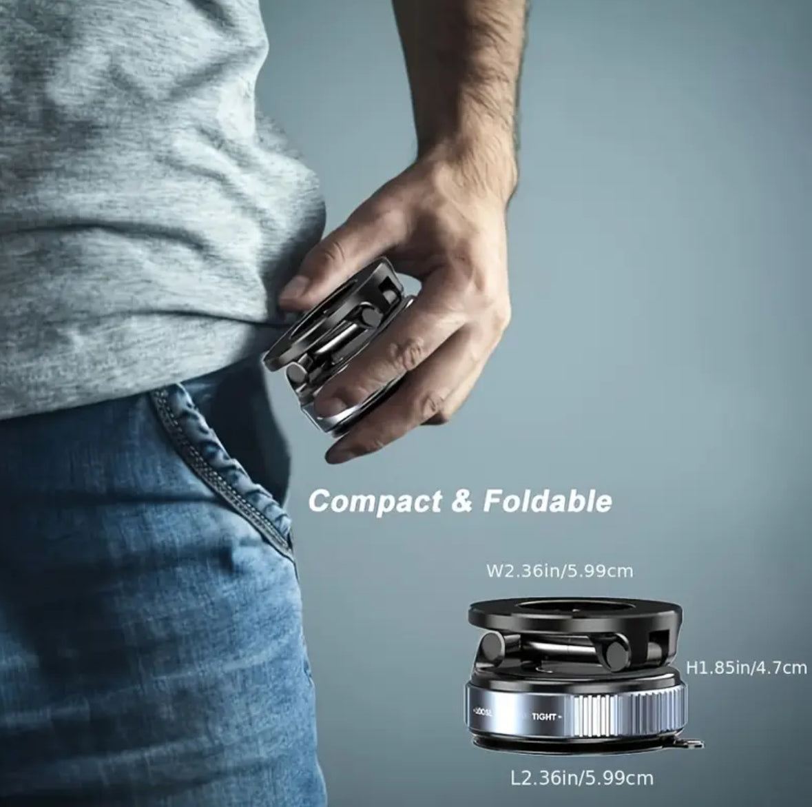 Magnetic Phone Holder 4-in-1 Set – 360° Adjustable Stand, Strong N52 Magnet, Universal iPhone & Android, Perfect for Car, Desk, or Travel