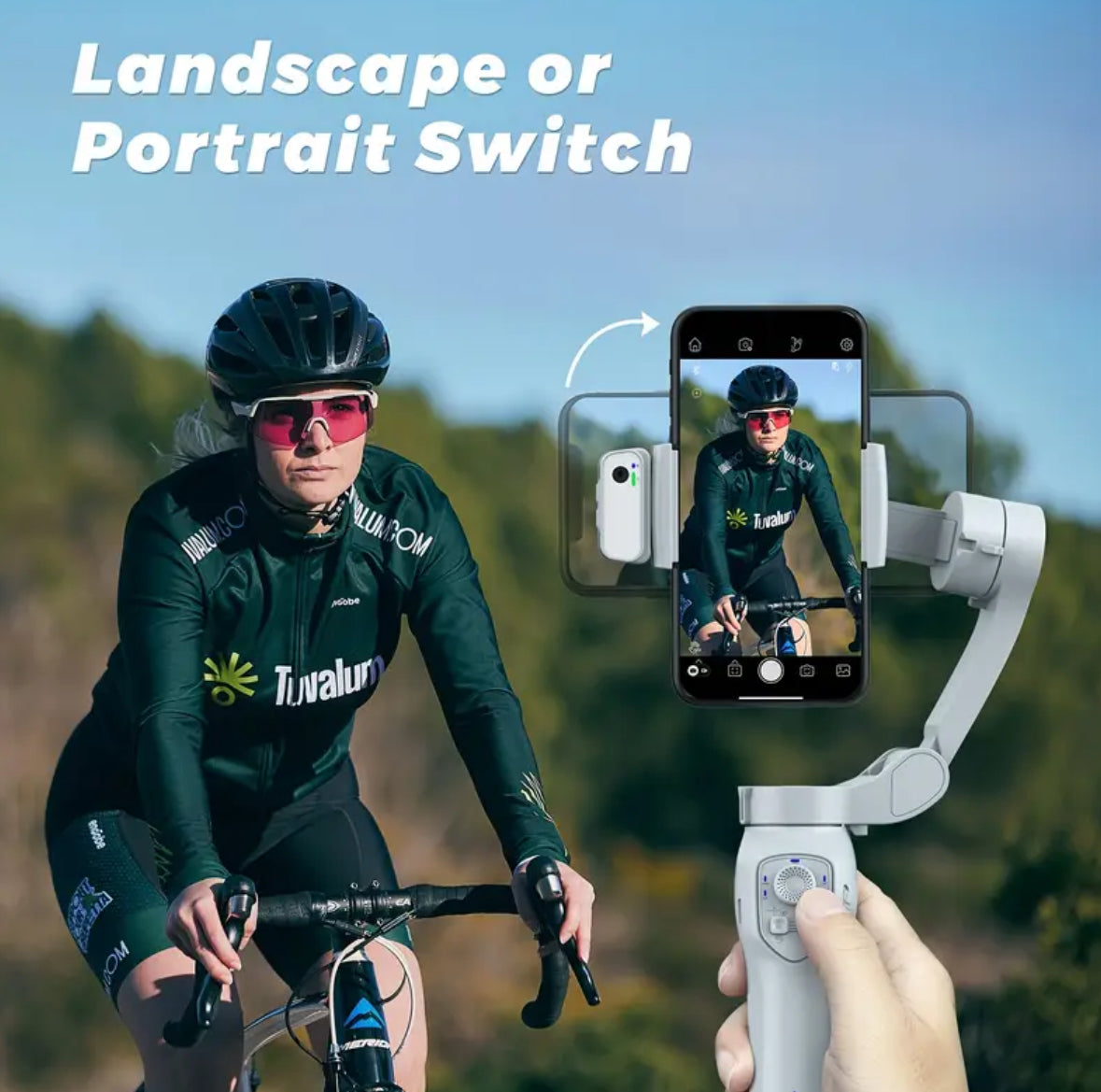 Handheld 3-Axis Gimbal Stabilizer – Foldable, USB Rechargeable, Smart Gesture, Ideal for Vlogging & Mobile Photography