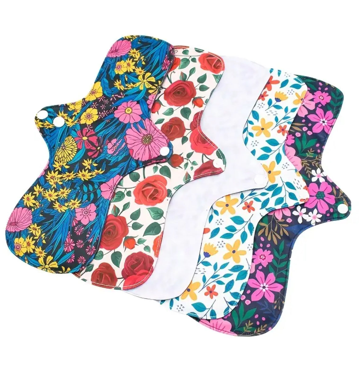 2-Pack Breathable Mesh Sanitary Pads – Washable Cloth Panty Liners for Heavy Flow, Overnight Protection