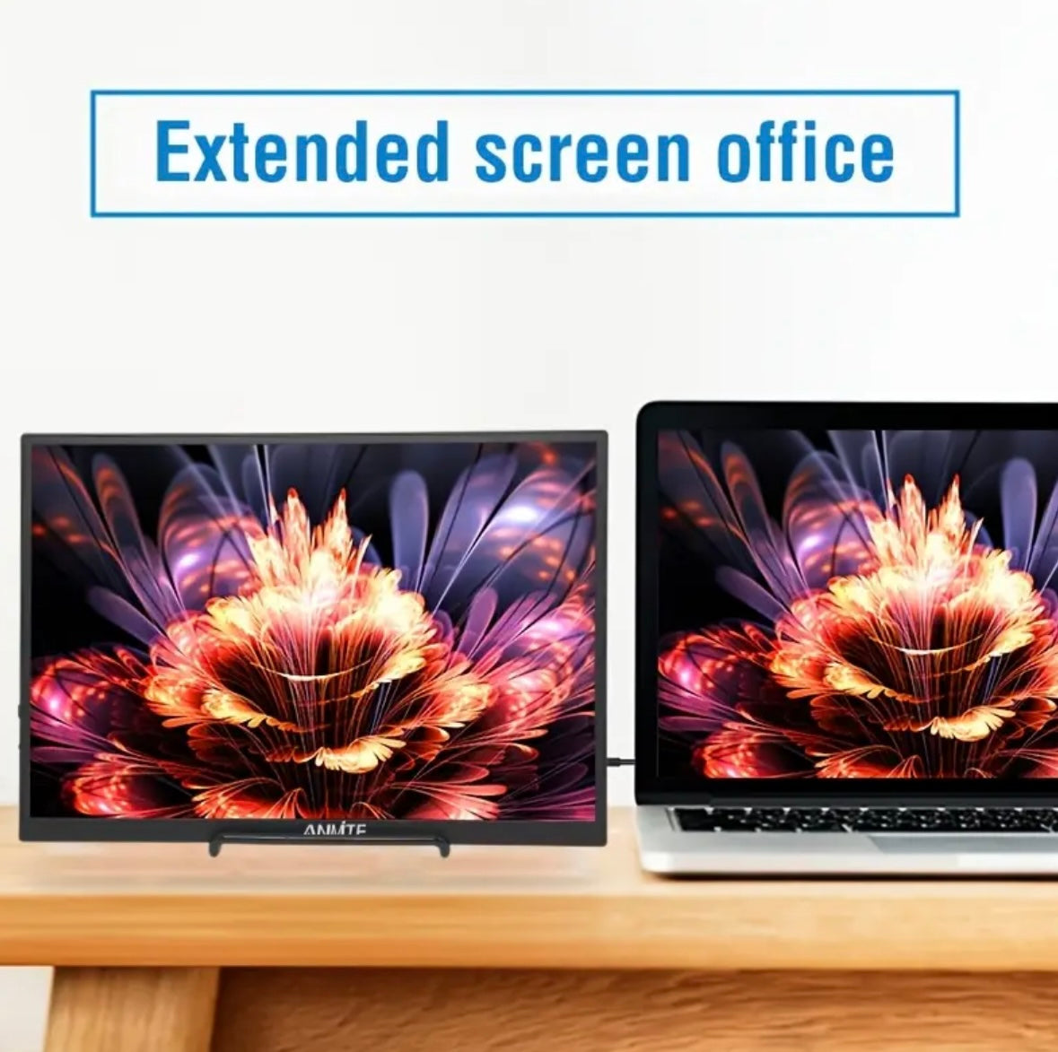 ANMITE 10.5” Portable Monitor – HDR 1280P, Low Blue Light, Compatible with Gaming Consoles, Phones & Laptops