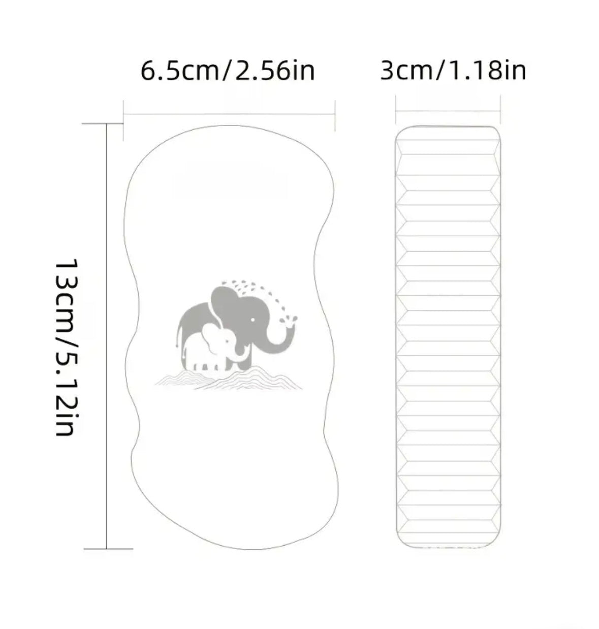 1pc Gentle Exfoliating Bath Sponge – Soft Scrubber for Body, Face & Feet, Alcohol & Fragrance-Free