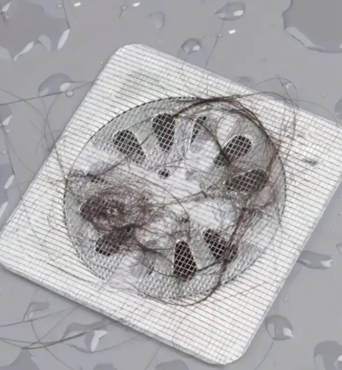 50pcs Hair Catcher Drain Stickers – Shower Drain Blocker & Protector, Easy-to-Use, No Power Needed