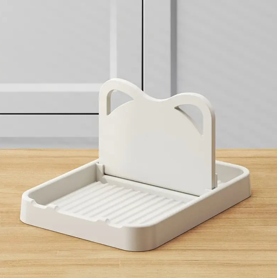 1pc Creative Cat Ear Pot Lid Holder – Multi-Functional Stand for Lids, Spoons, Spatulas & Utensils