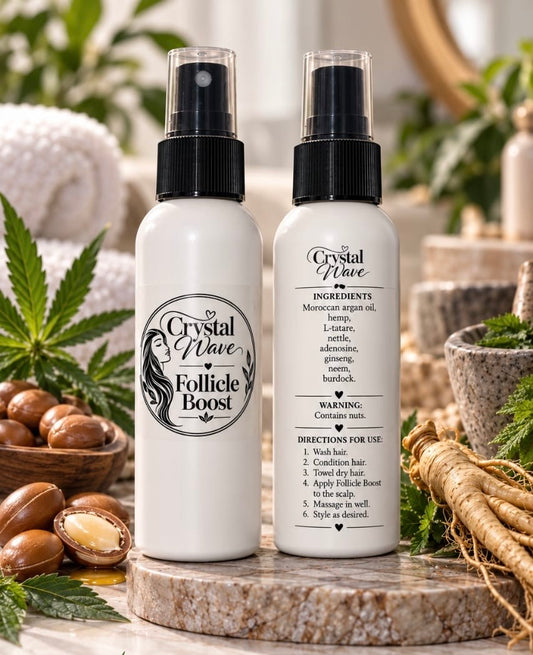 Crystal Wave Follicle Boost – Hair & Scalp Nourishing Growth Spray | 100ml