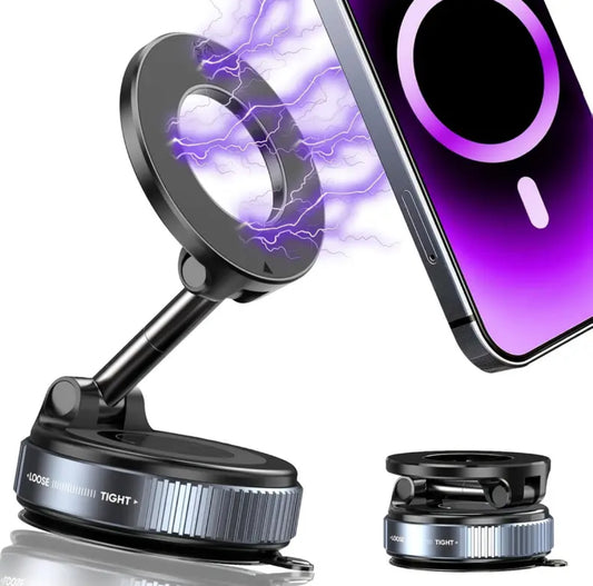 Magnetic Phone Holder 4-in-1 Set – 360° Adjustable Stand, Strong N52 Magnet, Universal iPhone & Android, Perfect for Car, Desk, or Travel