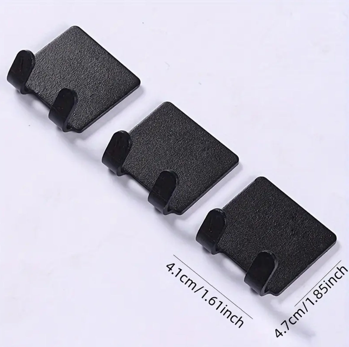 3pcs Bathroom Hooks Set – No Drilling, Self-Adhesive Razor & Hand Towel Holders for Organization & Storage