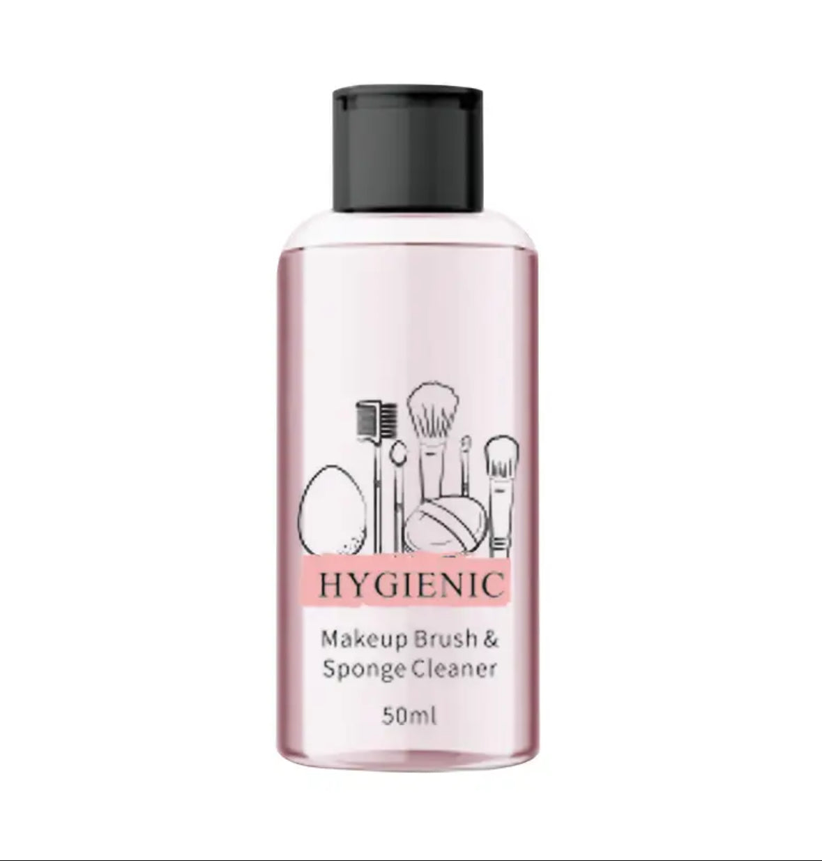 Gentle Makeup Brush Cleaner – Hypoallergenic 50ml Gel for Brushes & Sponges