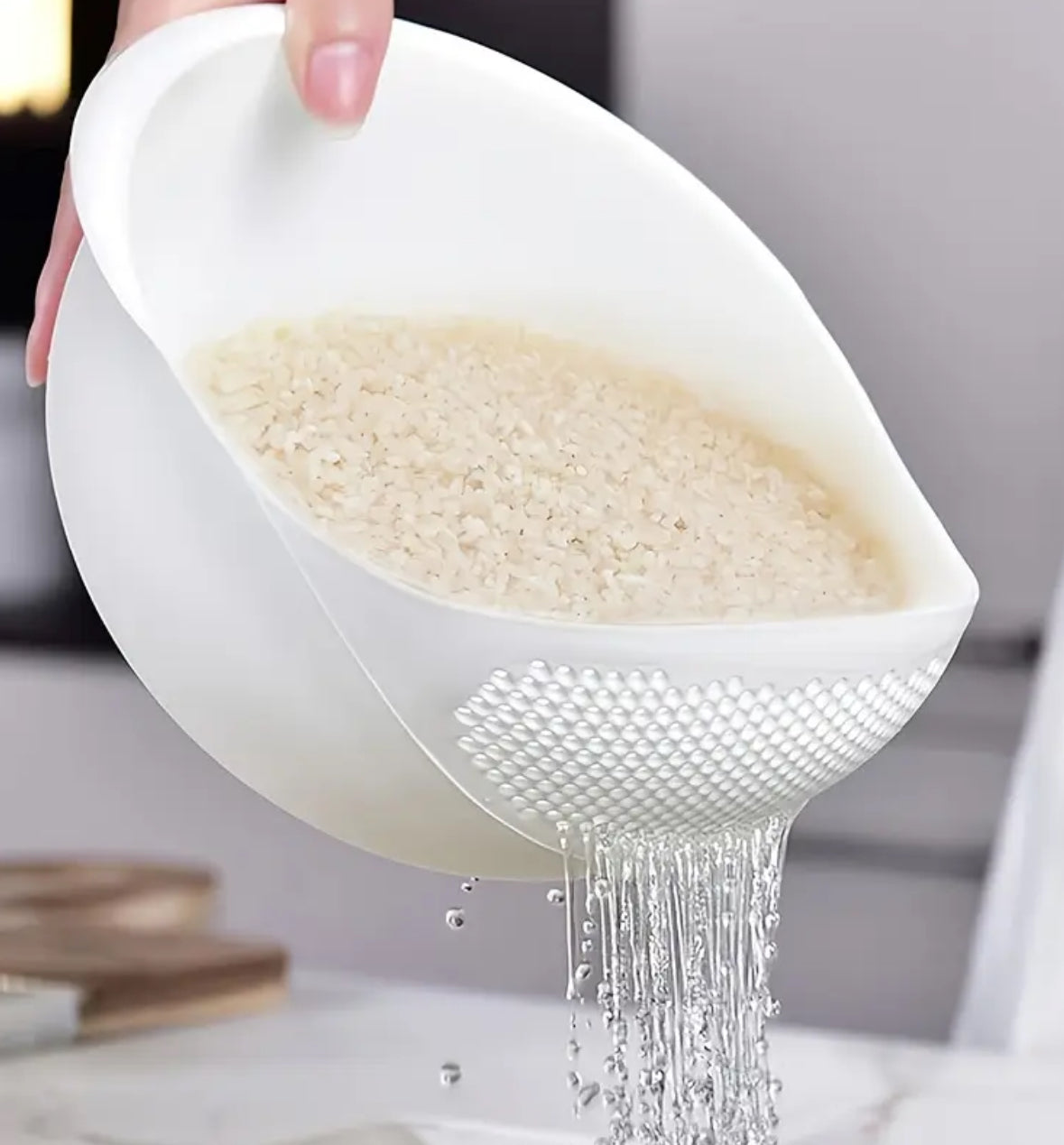 Durable Plastic Kitchen Colander – Multi-Purpose Basket for Easy Washing & Draining