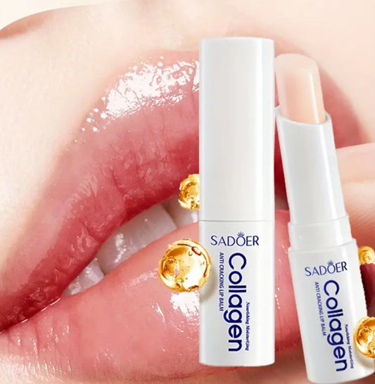 2pcs Collagen Lip Balm – Moisturizing, Hypoallergenic, Natural Finish for All Skin Types