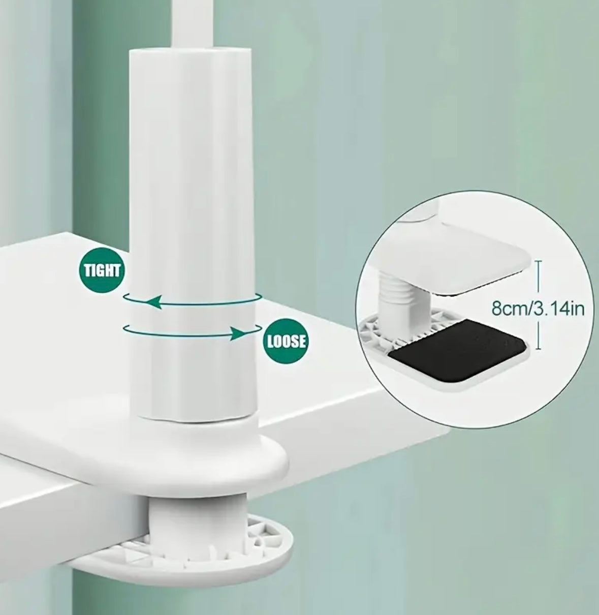 [Rotating Phone
Holder] 360° Rotating Tablet Phone Holder - Spiral Base
Lazy Stand - Mobile Phone Tablet Bedside Stand