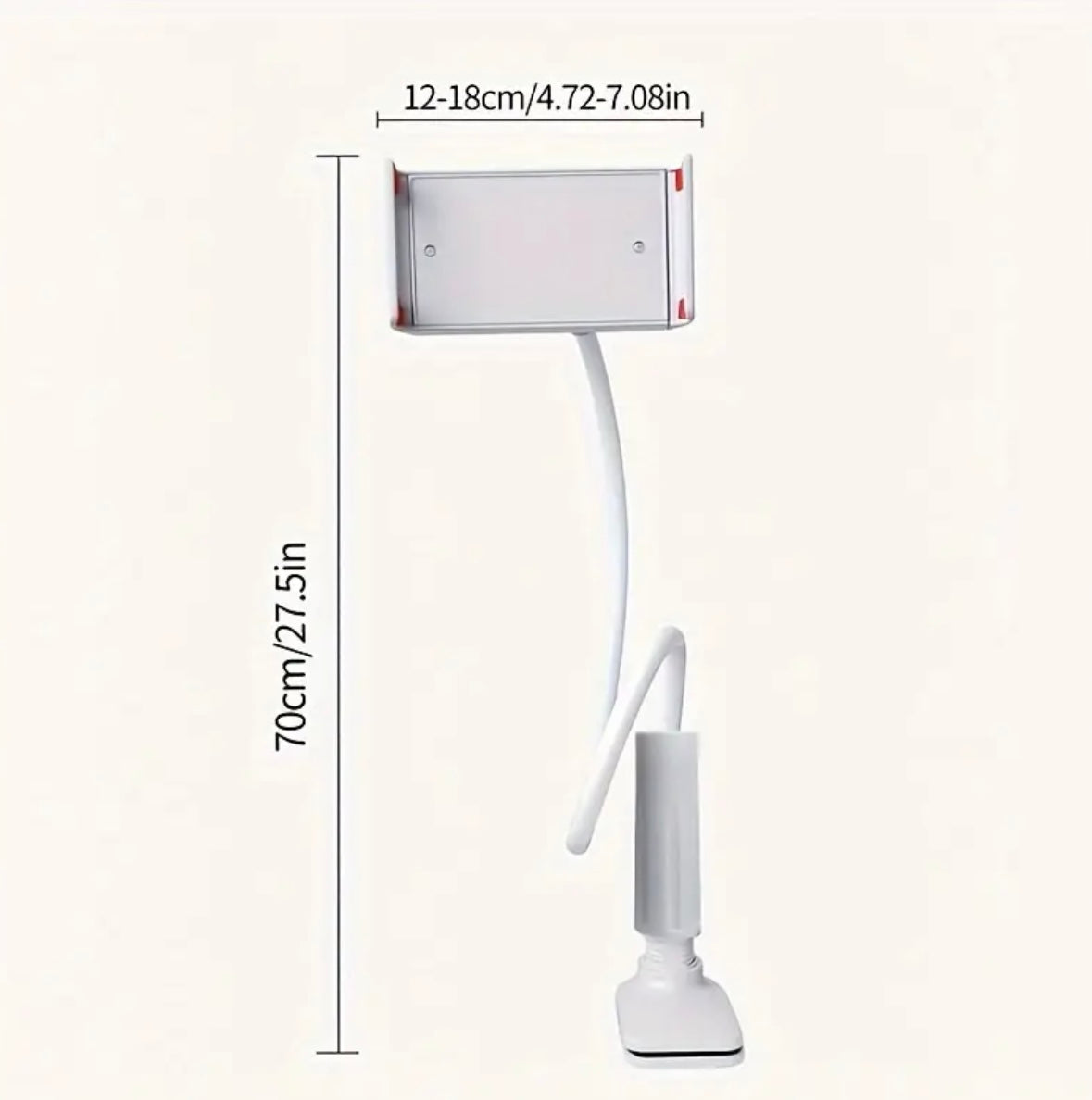 [Rotating Phone
Holder] 360° Rotating Tablet Phone Holder - Spiral Base
Lazy Stand - Mobile Phone Tablet Bedside Stand