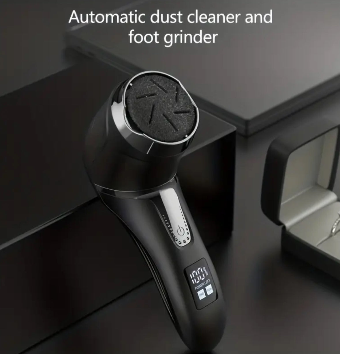 Electric Foot File – USB Rechargeable Pedicure Device for Smooth Feet, Home & Travel Use