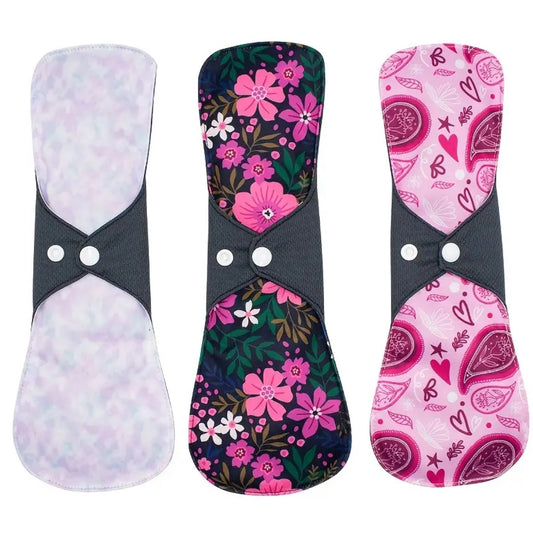 2-Pack Breathable Mesh Sanitary Pads – Washable Cloth Panty Liners for Heavy Flow, Overnight Protection