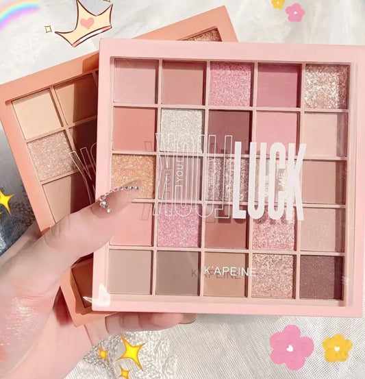 25 Shades Eyeshadow Palette – Long-Lasting Matte, Shimmer & Highlight Colors