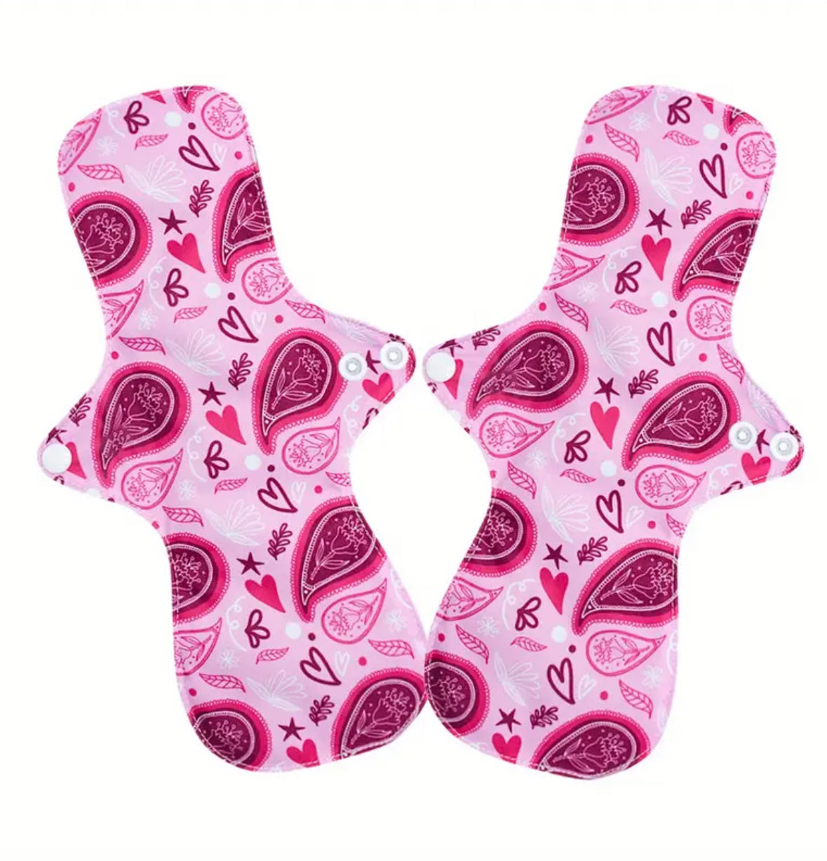 2-Pack Breathable Mesh Sanitary Pads – Washable Cloth Panty Liners for Heavy Flow, Overnight Protection