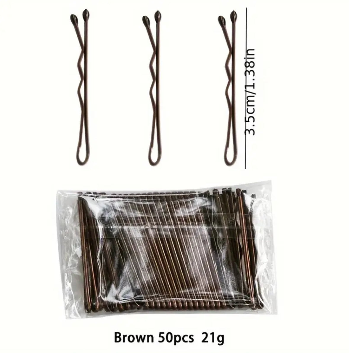 50pcs Mini Hair Clips 3.5cm – Small Hair Styling Clips for Everyday Use