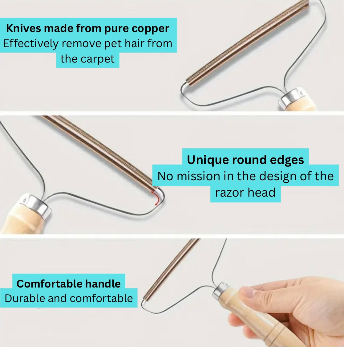 5pcs Pet Hair Remover Set – Reusable Lint & Hair Removal Tool for Dogs & Cats