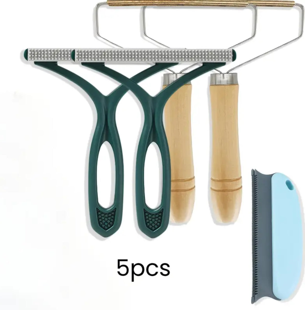 5pcs Pet Hair Remover Set – Reusable Lint & Hair Removal Tool for Dogs & Cats