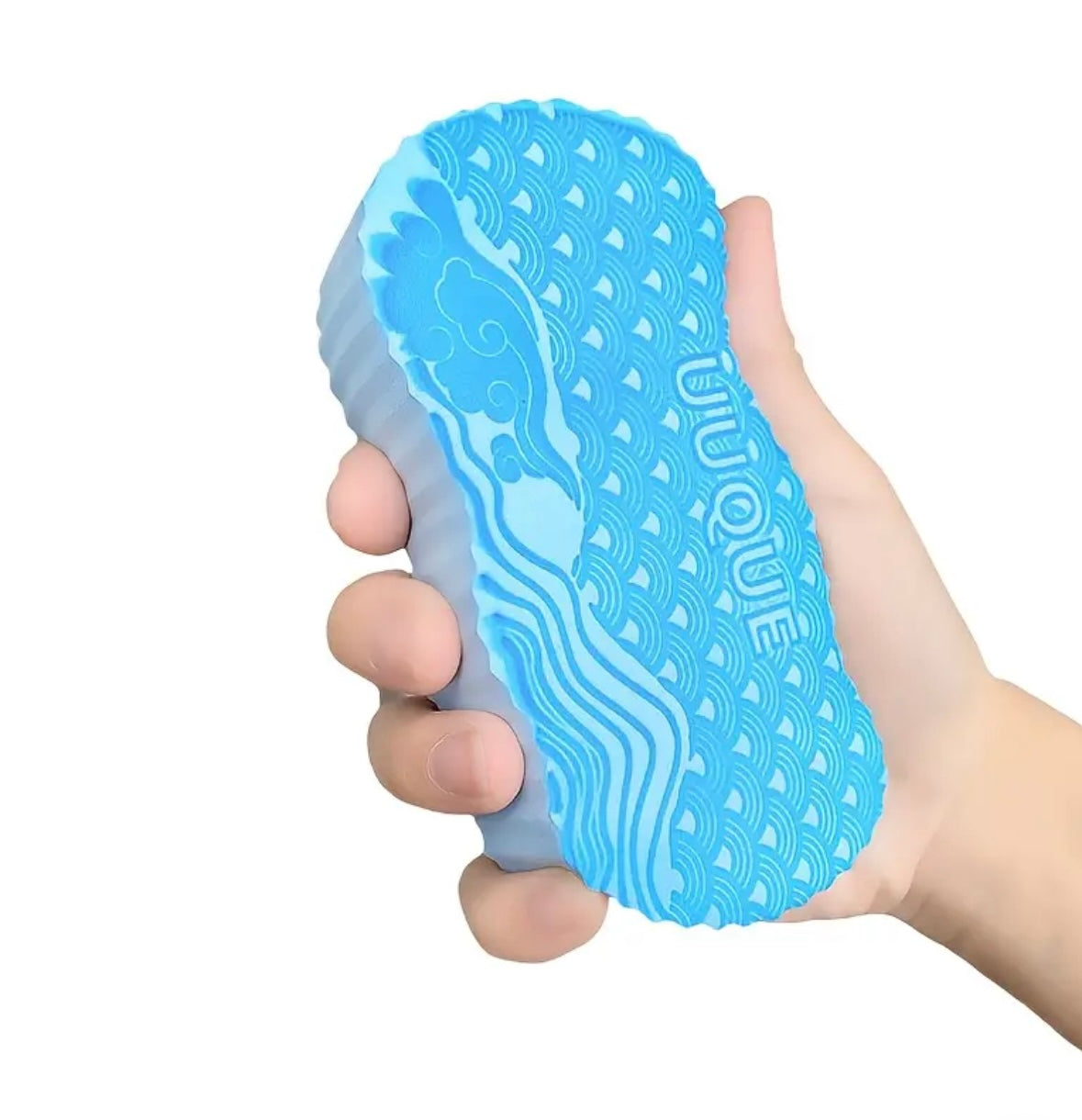 1pc Gentle Exfoliating Bath Sponge – Soft Scrubber for Body, Face & Feet, Alcohol & Fragrance-Free